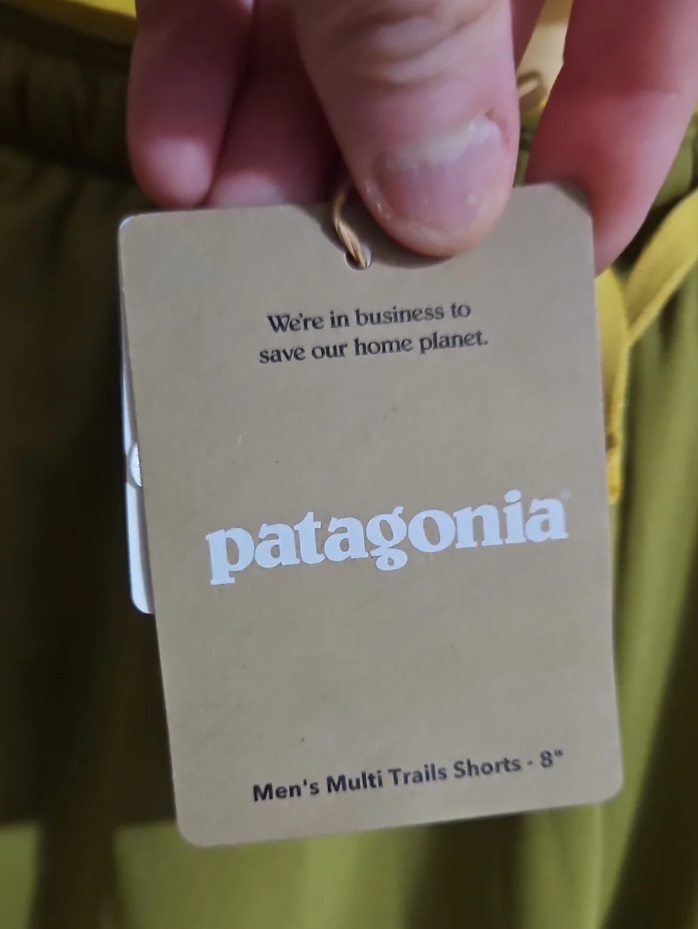 Patagonia Men's Multi Trails Shorts: GRAZE GREEN: NEW WITH TAGS: SIZE SMALL